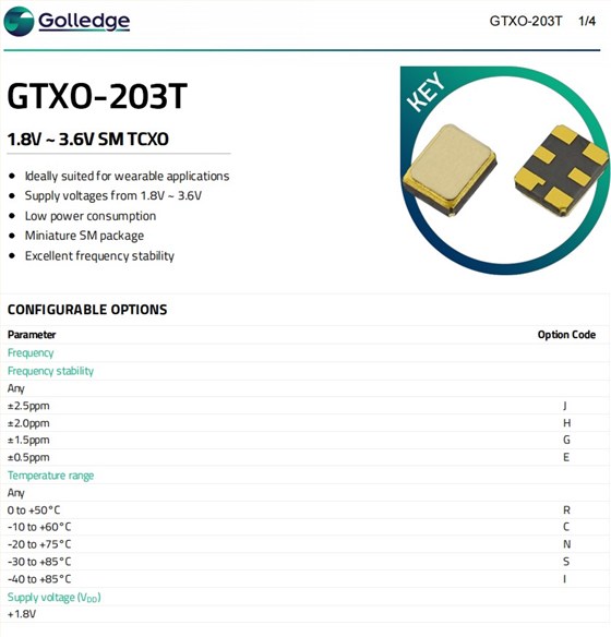 GTXO-203T规格