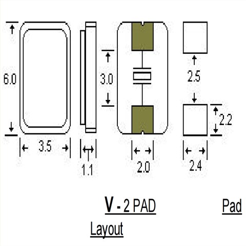 6035mm,52MHZ,AAV52M000000FLH32H,STD晶体谐振器