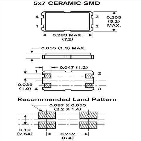 FMXMC5S118HFB-25.000000M-CM,FMI谐振器,FMXMC5S晶体,7050mm