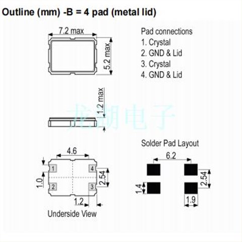 LFXTAL026380REEL,IQD晶振,12SMX-B,环保石英晶振