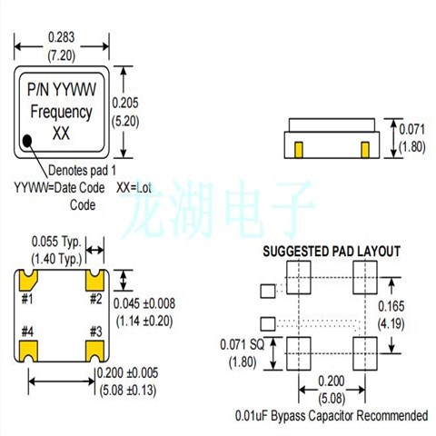 C3390-20.000,斯瑞克电子晶振,20MHz,石英贴片